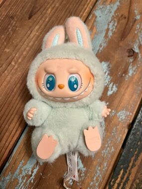 Plush Bunny Character Doll in Mint Green - Kids Other